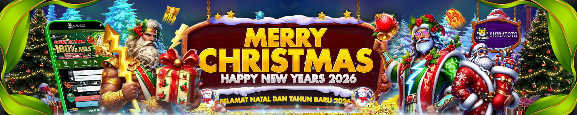 SHIBATOTO - Sambut Natal & Tahun Baru 2026 dengan penuh keberuntungan !